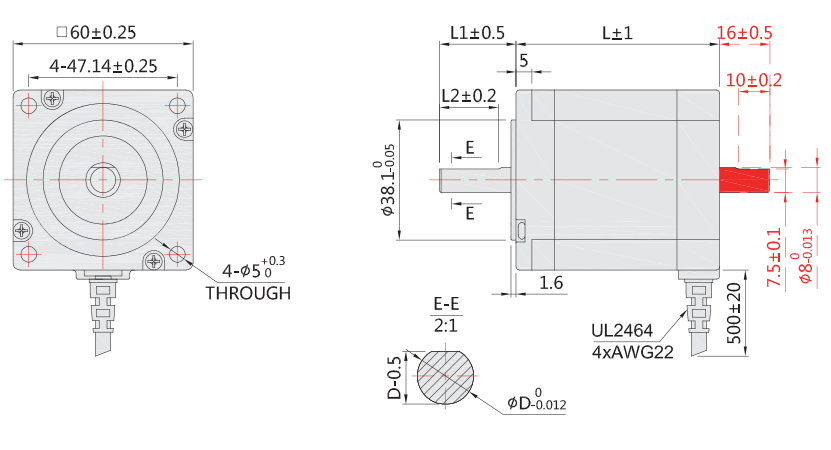 59mm步進(jìn)電機(jī)外形尺寸圖 59mm步進(jìn)電機(jī)外形尺寸圖